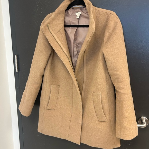 J.Crew size 6 wool blend coat in good used  used condition lining has rip - Picture 5 of 10